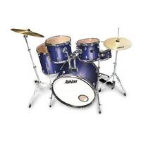 Ashton TDR522 5 Piece Beginners Rock Drum Kit - Midnight Blue