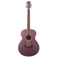 Ashton SL20EQ LS Slimline Acoustic Electric Guitar in Lavender Sparkle Finish