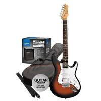 Ashton SPAG232M Electric Guitar Starter Pack with Maple Fingerboard - Tobacco Sunburst