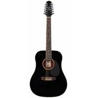 Ashton D25/12 12 String Acoustic Guitar in Black