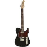 Aria 615 Frontier Series Electric Guitar in Black with Red Pickguard