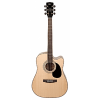 Cort Standard Series AD880CE Acoustic Electric Guitar with Cutaway in Natural Satin Finish