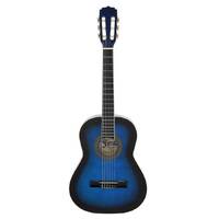 Aria Fiesta 1/2 Size Classical Guitar in Blue Shade Finish