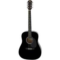 Aria Fiesta Series Dreadnought Acoustic Guitar in Black