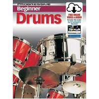 Progressive Beginner Drums Book with Online Video & Audio