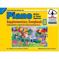 Progressive Piano Method for Young Beginners Supplementary Songbook B Book with Online Audio