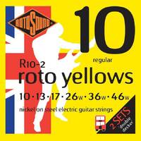 Rotosound R10 Roto Yellows Electric Guitar Strings 2 Pack