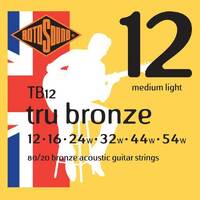 Rotosound Tru Bronze 80/20 Acoustic Guitar Strings Medium Light 12-54