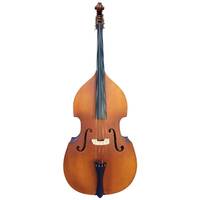 Vivo VIBL 1/4 Size Double Bass with Bag in Laminated Antique Finish